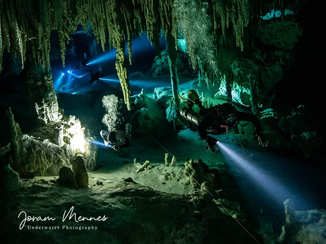 cave diving in Yucatan Mexico